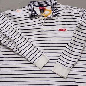 Akademikas Long Sleeve Polo Shirt Size 4XL Black White
